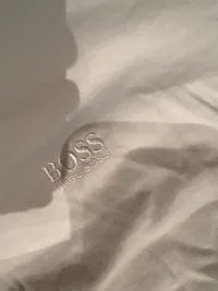 HUGO BOSS Herren T-Shirt Gr. L Weiß Basic Rundhals Baumwolle Logo 2
