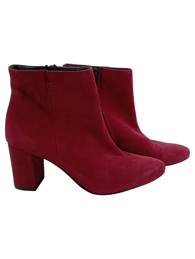 Paul Green Damen Stiefeletten Rot Gr. 37 Elegant Reißverschluss