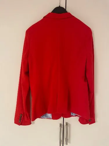 LANDS' END Damen Blazer Rot Gr. 44 Business Eleganter Blazer