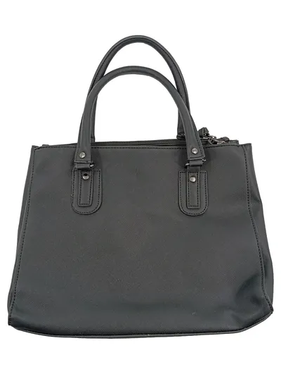 SANSIBAR Damen Henkeltasche Business Schwarz Handtasche