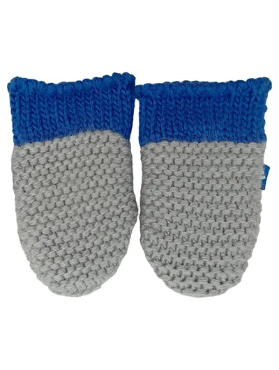 Adidas Baby Fäustlinge Strickhandschuhe Blau Grau Herbst Winter