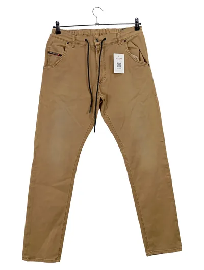Diesel Herren Jogginghose Gr. 34 Beige Sportlich