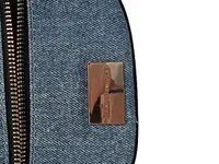 IDEAL OF SWEDEN Damen Gürteltasche Blau Jeans Leder Bauchtasche Goldkette 3