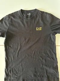 EA7 Emporio Armani Herren T-Shirt Schwarz Gr. 46;S Logo-Print 4