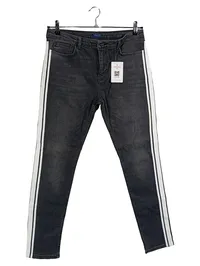 Darling Harbour Herren Jeans Slim Fit Grau Gr. 40 Modern mit Seitenstreifen 1