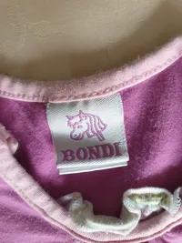 BONDI Kinder T-Shirt Mädchen Gr. 86 Lila Tiermotiv Rüschen Kurzarm Baumwolle 4