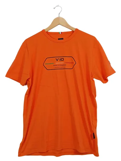 Automobili Lamborghini Herren T-Shirt V10 Orange Gr. M Fanshirt