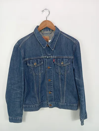 Levi Strauss & Co. Damen Jeansjacke Gr. 40/L Blau Casual Baumwolle