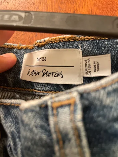 & Other Stories Jeans Straight Leg Damen W29 L28 Blau Casual