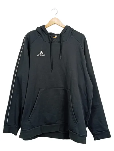 Adidas Hoodie Kapuzenpullover Herren XXL Schwarz Sportlich Logo