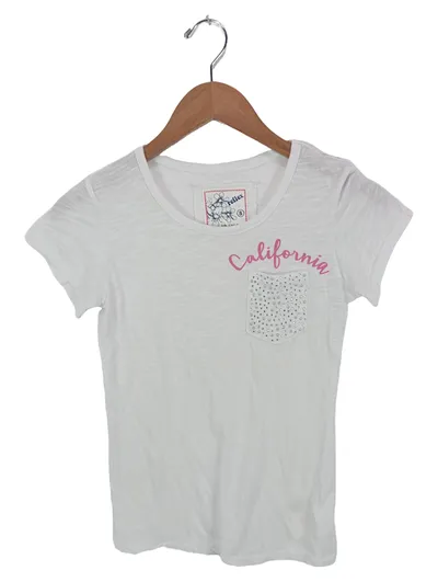 Reflex Damen T-Shirt California Weiß Gr. 36/S Casual Strass