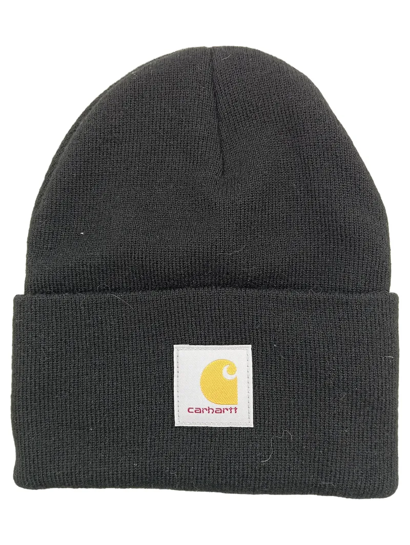 Carhartt Mütze Watch Hat Beanie Schwarz Herren Damen Polyacryl Warm Winter 1