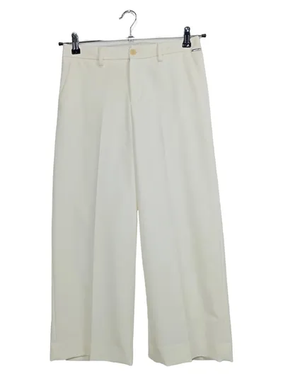 LIU JO Damen Stoffhose Weiß Gr. 34 XS Elegant Culotte Wide Leg