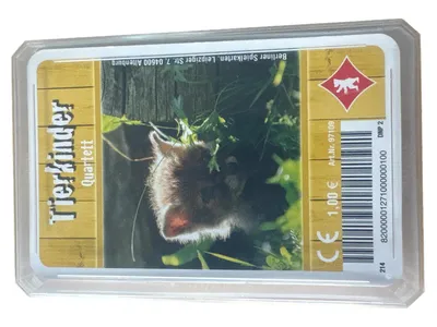 Berliner Spielkarten Tierkinder Quartett Kartenspiel Kinder