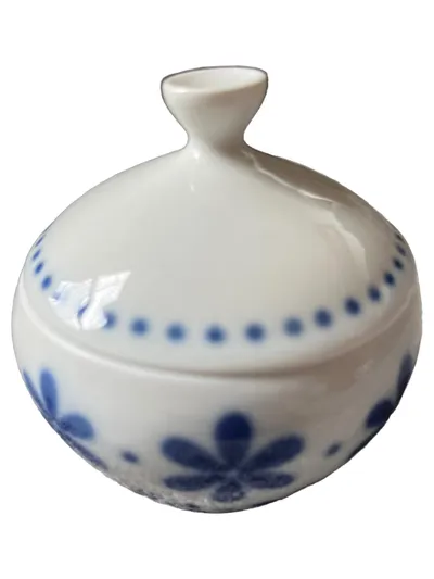 Arzberg Zuckerdose 123 Porzellan Weiß Blumenmuster Klassisch Alltag