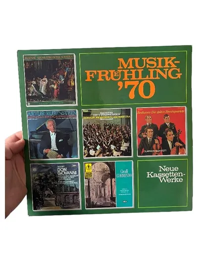 Musik-Frühling 70 Verschiedene Künstler Kassetten-Box Klassik Sammlung Vintage