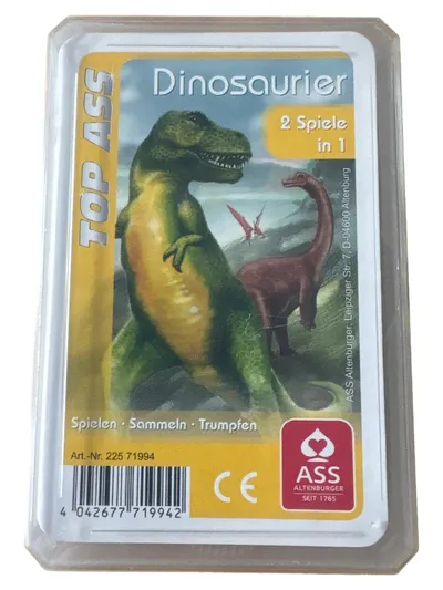 ASS Altenburger TOP ASS Dinosaurier Kartenspiel Kinder Familienspiel