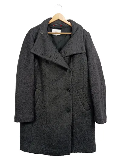 s.Oliver Damen Wintermantel Gr. 44/XXL Grau Casual