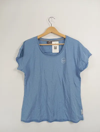 ELBSAND Damen T-Shirt Blau Casual Einheitsgröße
