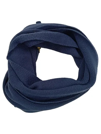 Lyle & Scott Schal Unisex Einheitsgröße Dunkelblau Acryl Strickschal