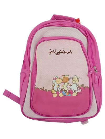 NICI Jollyfriends Kinder Schulrucksack Rosa Gepunktet Schaf Motiv