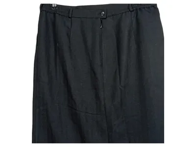 CANDA Damen Faltenrock Gr. 48 Schwarz Business Midirock