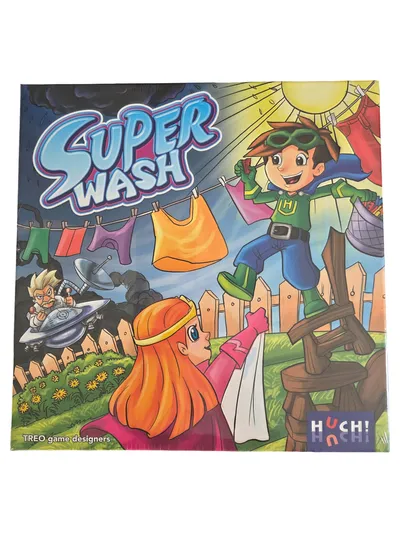 Huch! Super Wash Brettspiel Kinderspiel Familienspiel Treo Game Designers