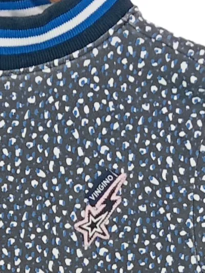 Vingino Mädchen Langarmshirt Gr. 128 Grau Tiermotive Sterne Casual