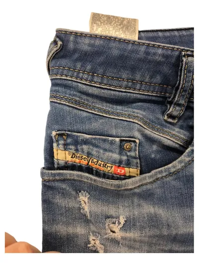 Diesel Herren Destroyed Jeans W31 L30 Blau Used Look Denim Hose
