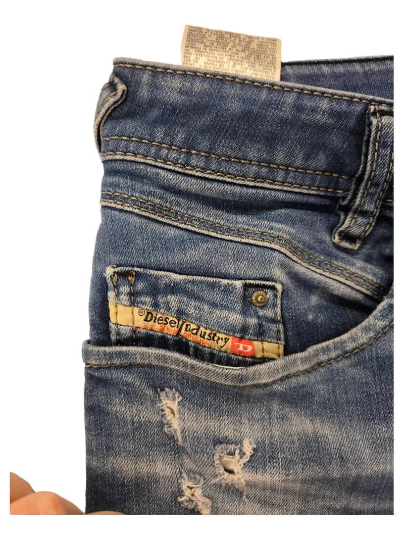 Diesel Herren Destroyed Jeans W31 L30 Blau Used Look Denim Hose 2