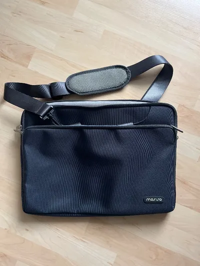 Mosiso Laptoptasche Grau Business Notebook Tasche mit Schultergurt 43x32cm