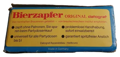 Datograf Getränkespender Retro Zapfhahn Partyfass 5L Kunststoff Braun 9cm
