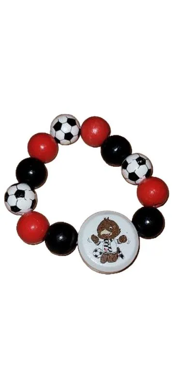 Eintracht Frankfurt Armband Holzperlen Adler Maskottchen Fußball Fan
