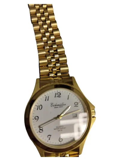 Eichmüller Herren Armbanduhr Quarz Goldfarben Metall Elegant Business