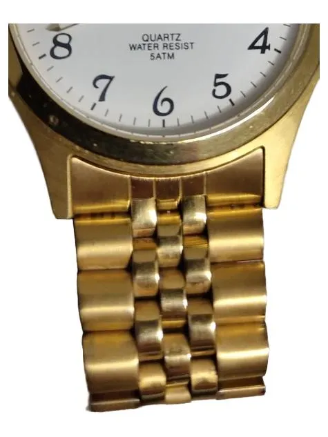Eichmüller Herren Armbanduhr Quarz Goldfarben Metall Elegant Business 6