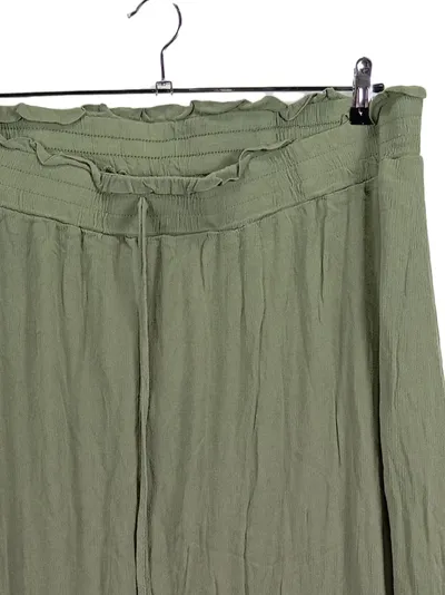 EMERY ROSE Damen Faltenrock Grün 5XL Casual Maxirock Viskose