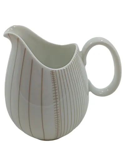 Thomas Milchkännchen Porzellan Weiß Gestreift Modern 9cm Höhe Alltag
