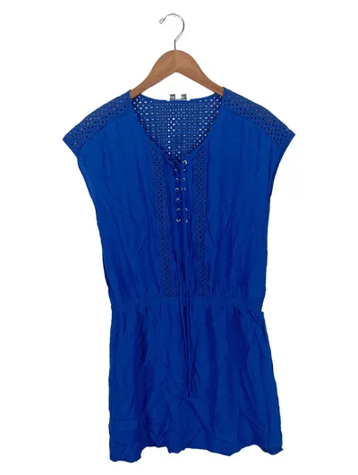 Les Petites Damen Freizeitkleid Blau Gr. 40/L Casual Polyester