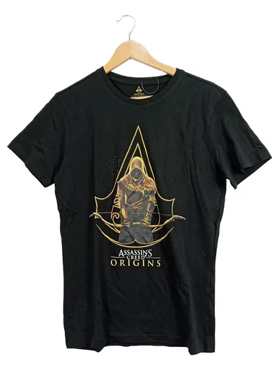 Assassin's Creed Origins T-Shirt Herren Gr. 46;S Schwarz Gaming Merch Ubisoft