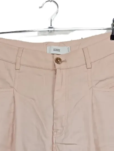 CLOSED Damen Stoffhose Leinen Lyocell Beige Gr. W27/36 High Waist