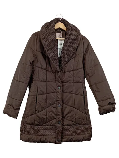 Anna Field Damen Steppmantel Gr. 40/L Braun Casual