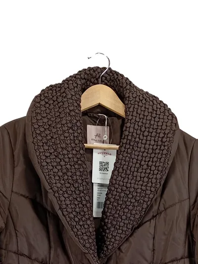 Anna Field Damen Steppmantel Gr. 40/L Braun Casual