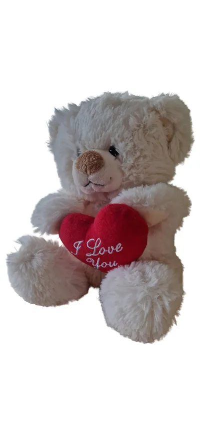 Kaufhof Trading GmbH Teddybär Kuscheltier mit Herz I Love You Beige 20cm