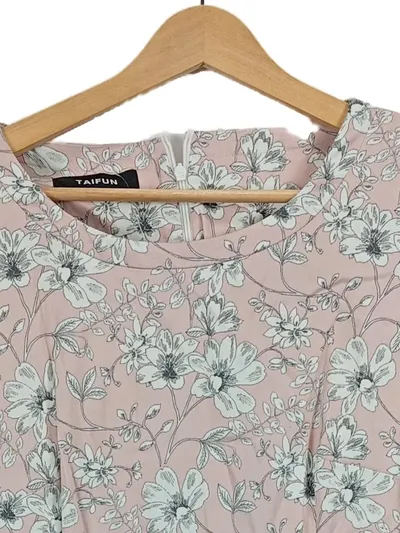 TAIFUN Damen Freizeitkleid Gr. 38 M Rosa Blumenmuster Casual