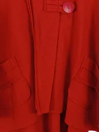 Crazy Damen Strickjacke Poncho Rot Gr. 42/XL Modern Wolle 3