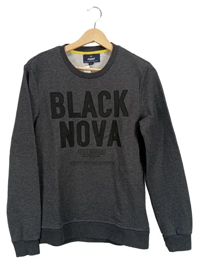 Mavi Damen Sweatshirt Grau S Casual BLACK NOVA Schriftzug