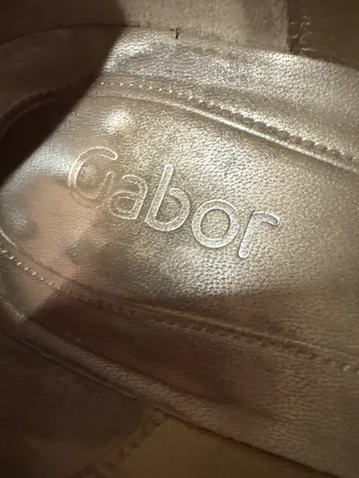 Gabor Damen Pumps Wildleder Schwarz Gr. 38,5 Klassisch Blockabsatz