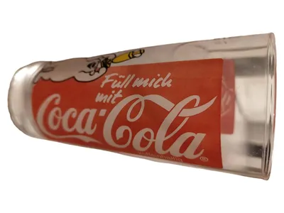 Coca-Cola Glas UEFA Euro 96 England Eisbär Motiv Rot 0,25l Fan Becher