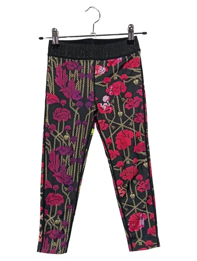 John Richmond Kinder Leggings Mädchen Blumenmuster Kette Mehrfarbig Gr. 98
