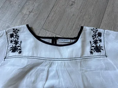 Vive Maria Damen Bluse mit Stickerei Gr. 40/L Weiß